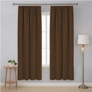 2 in 1 Modern Curtain Semi Dimout (Dark Brown)