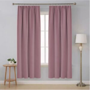 2 in 1 Modern Curtain Semi Dimout (Dusty Pink)