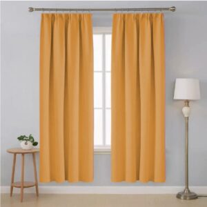 2 in 1 Modern Curtain Semi Dimout (Gold)