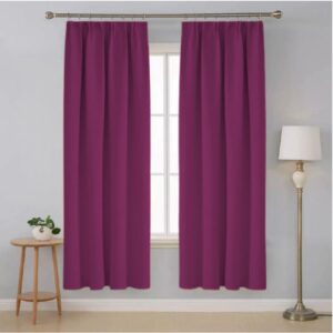 2 in 1 Modern Curtain Semi Dimout (Violet)