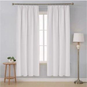 2 in 1 Modern Curtain Semi Dimout (White)
